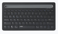 RAPOO XK100 Bluetooth Wireless Keyboard - Switch Between Multiple Devices, Computer, Compact and Stylish. Tablet and Smart Phone Mount Slot(LS)