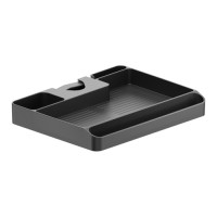 Brateck Pole Mounted Storage Shelf Easily mounted to ?30-48mm (1.2'-1.9') poles (BLACK) 224x176x30mm (8.8'x6.9'x1.2' ) (LS)
