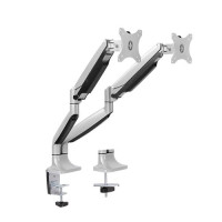 Brateck Dual Monitor Aluminum Interactive Counterbalance Monitor Arm Fit Most 13''-32''  Monitors Up to  9kg per screen VESA 75x75/100x100 (LS)
