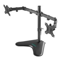 mbeat® activiva Dual-Screen Articulating Monitor Arm with Free-Standing Desktop Base provides the perfect solution for ergonomic comfort and workspace