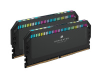 Corsair DOMINATOR® Platinum RGB 64GB (2x32GB) DDR5 Platinum RGB 64GB (2x32GB) DDR5 UDIMM 5200Mhz C40 1.25V Black Desktop PC Gaming Memory
