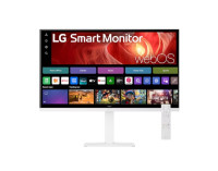 LG 31.5' 4K UHD Smart Monitor with webOS, USB-C PD 65W, AirPlay 2, DCI-P3 90%, Bluetooth, 5ms, 60Hz, and tilt/height/swivel/pivot stand