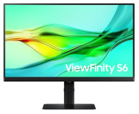 Samsung 23.8'/24' S6 ViewFinity 100Hz QHD IPS Monitor 2K 2560x1440 16:9 5ms Height Adjust Tilt Swivel Pivot 2xDP1.4 HDMI USB LAN HDR10 VESA