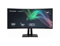 ViewSonic 34' ColorPro™ 21:9 Curved UWQHD 3440 x 1440, 90W USB-C, 100% sRGB, Delta E < 2 color Accuracy, Pre-calibrated Pro Designer Monitor (LS)