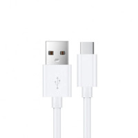 USP USB-C to USB-A Cable (2M) White - 3A, Durable, Fast Charge, High Quality, Samsung Galaxy, iPad, MacBook, Google, OPPO, Nokia, 2 Years Warranty