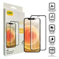 USP Apple iPhone 17e /  iPhone 16e / iPhone 14 / iPhone 13 Pro / iPhone 13 (6.1') Armor Glass Full Cover Screen Protector - 3 Years Warranty