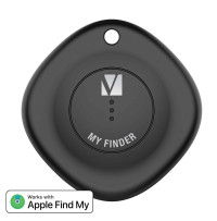 Verbatim Bluetooth Tracker My Finder Black,  IP66, IOS Iphone, Ipad, Macbook, Long Life, Pets, Kid, Luggage, Backpack Apple Find My Retail Pack 66840