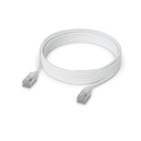 Ubiquiti UniFi Premium Patch Cable, 8M, White, Ultra-thin Braided Patch Cable, Designed And Optimized For 10 GbE Networking.