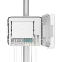 Ubiquiti UISP Box Plus, IPX6-rated Water Resistance, Enclosure for UISP Switch Plus, Pole /Wall-mount, Includes Fiber Strain Relief Kit,