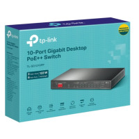 TP-Link TL-SG1210PP 10-Port Gigabit Desktop Switch with 6-Port PoE+ and 2-Port PoE++ , 9× 10/100/1000Mbps RJ45 Ports, 1× 1000Mbps Combo SFP/RJ45 Port
