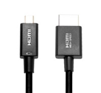 Oxhorn HDMI to Micro HDMI Cable 1.8m - 1.4v 19 (+1) pins A Male to D Male 34AWG, 100% copper wire, OD4.2mm RoHS