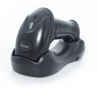 Oxhorn Wireless 2.4G Bluetooth 5.0 2D Barcode Scanner Commercial Grade USB Fast reliable Plug&Play 5V 1A  Sensor Pixel rechargeable battery Black