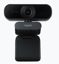 RAPOO C260 Webcam FHD 1080P/HD720P, USB 2.0, 95 degrees Wide Angle, Autofocus, Noise cancelling Mic. - Ideal for TEAMS, Zoom